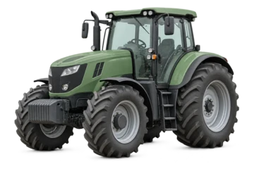 Generic agricultural tractor in a clean CGI presentation