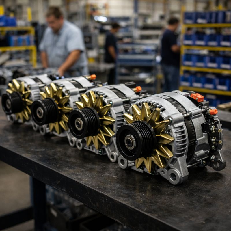 Heavy-duty alternator manufacturer production line