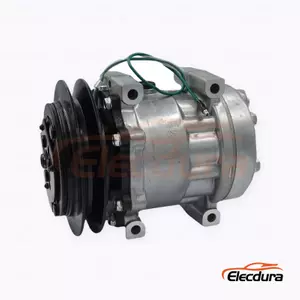 7H13 24V B1 Heavy-Duty A/C Compressor for Kobelco SK-6 rear-port construction equipment