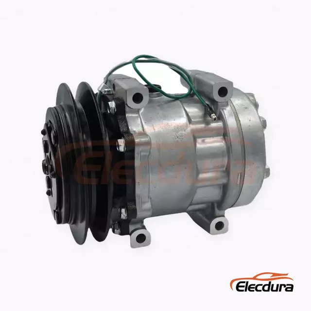 7H13 24V B1 Heavy-Duty A/C Compressor for Kobelco SK-6 rear-port construction equipment