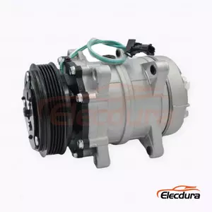 7H15 24V 5PK 119 mm Heavy-Duty A/C Compressor for Dongfeng Tianlong truck DKS 5PK version