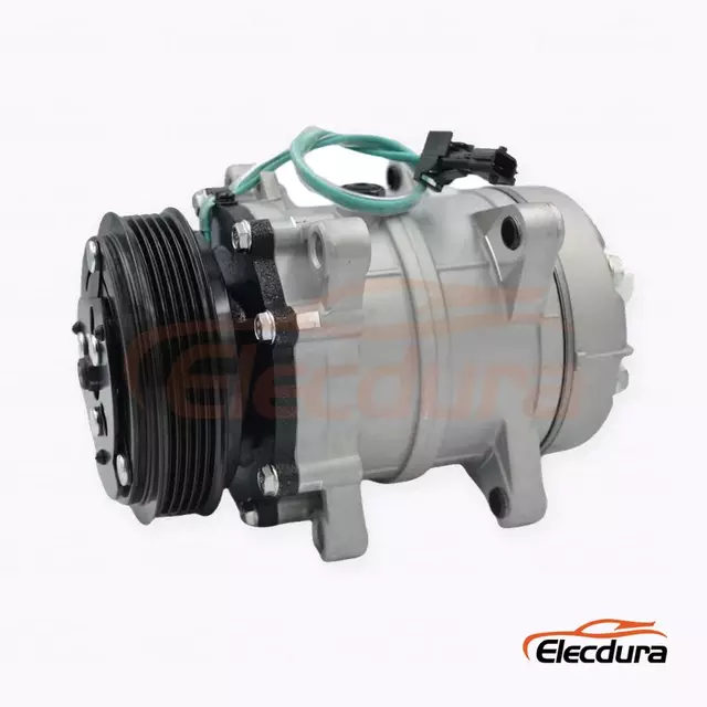 7H15 24V 5PK 119 mm Heavy-Duty A/C Compressor for Dongfeng Tianlong truck DKS 5PK version