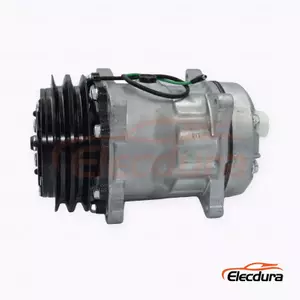 7H15 24V A2 132 mm Heavy-Duty A/C Compressor for XCMG 370 construction equipment