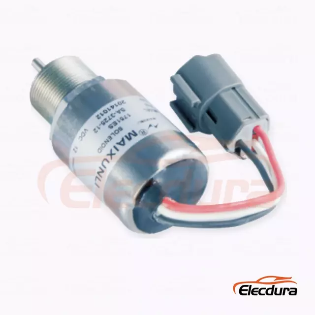 Fuel Shutdown Solenoid SA-3725-12 1751ES for Mitsubishi S3L2, S4L2 and L3E diesel engines
