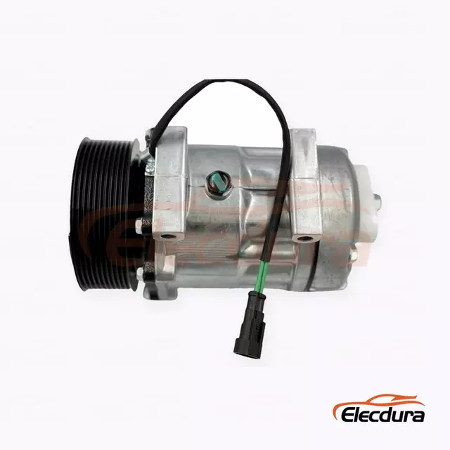 7H15 24V 10PK Heavy-Duty A/C Compressor for FAW Jiefang JH6 rear-port 10PK version