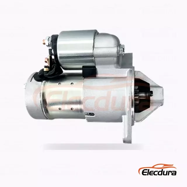 S114842 Hitachi-type startmotor, 12V 1,4kW 8 t&aelig;nder, bagfra terminalvisning