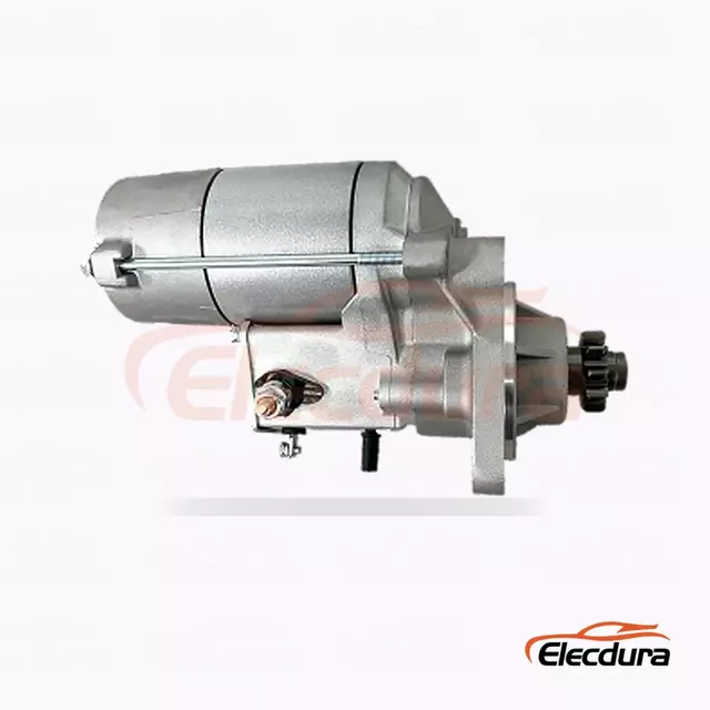 23300-95011 Nissan UD FE6 Starter Motor Wholesale Supply, Complete Side View