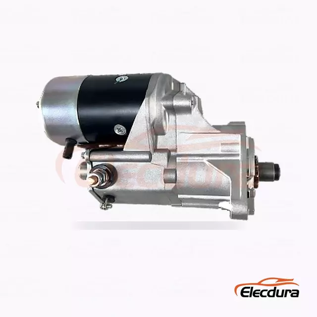 228000-5520 Motor de arranque de servicio pesado, 12 V, 2,5 kW, 11 dientes, vista del terminal trasero
