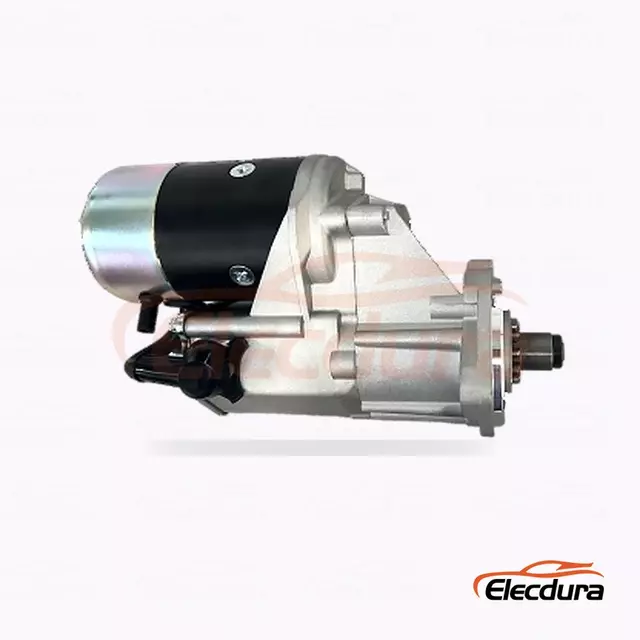 128000-4110 Toyota Forklift and Industrial Equipment Starter Motor, 12V 2.5kW 11 Teeth, Rear Terminal View