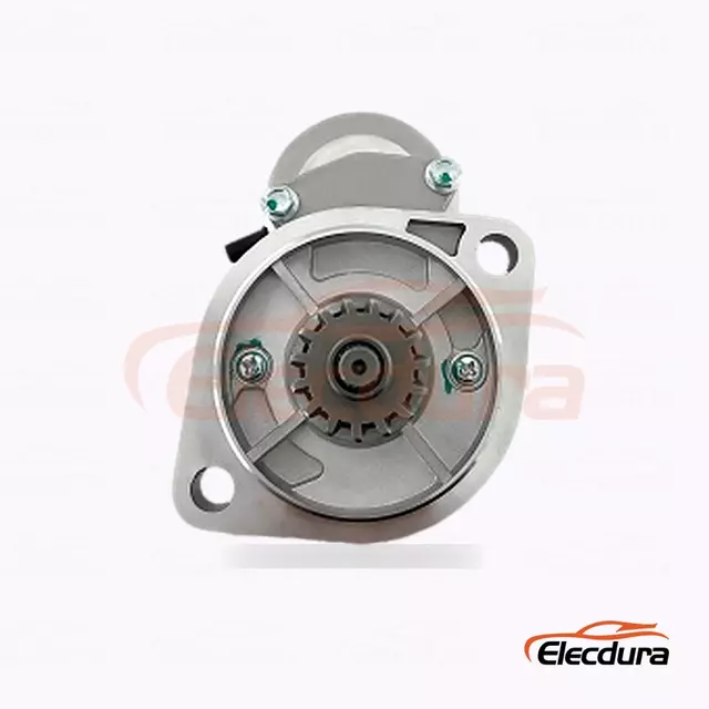 128000-2070 Стартер Yanmar 3TN78L, 12 В, 2,0 кВт, 15 зубьев, полный вид сбоку