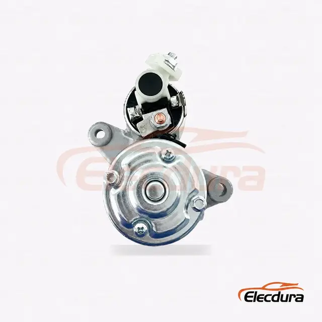 M0T80581 Mitsubishi Motor starter , 12V 1.2 kW 8 Gigi, Tampak Terminal Belakang