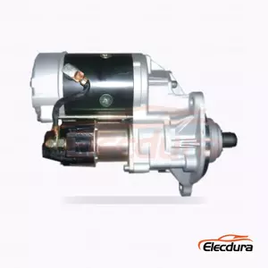 1811003310 John Deere 225C Isuzu 6BG1 Starter Motor Distributor, Drive-End Front View