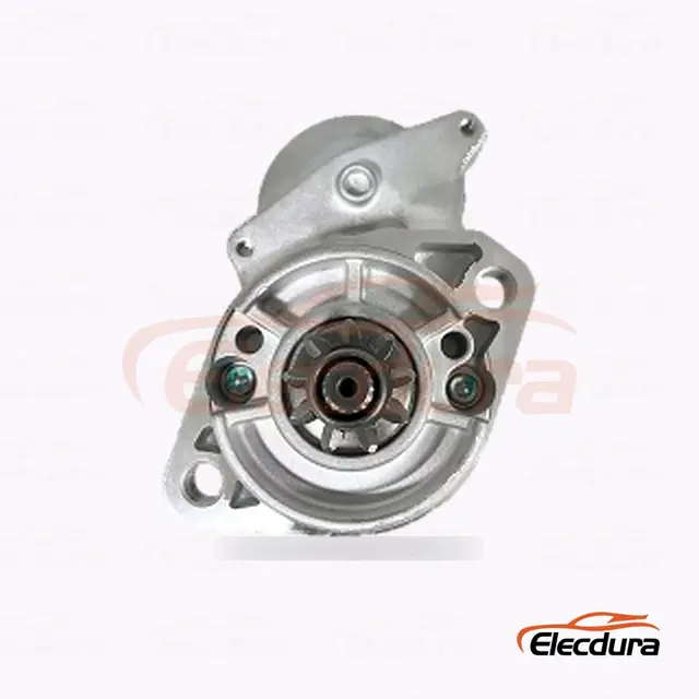 115755 Kawasaki Starter Motor, 12V 1.2kW 9 Teeth, Complete Side View - Starter Motor Brush Spring Pressure and Holder Inspection