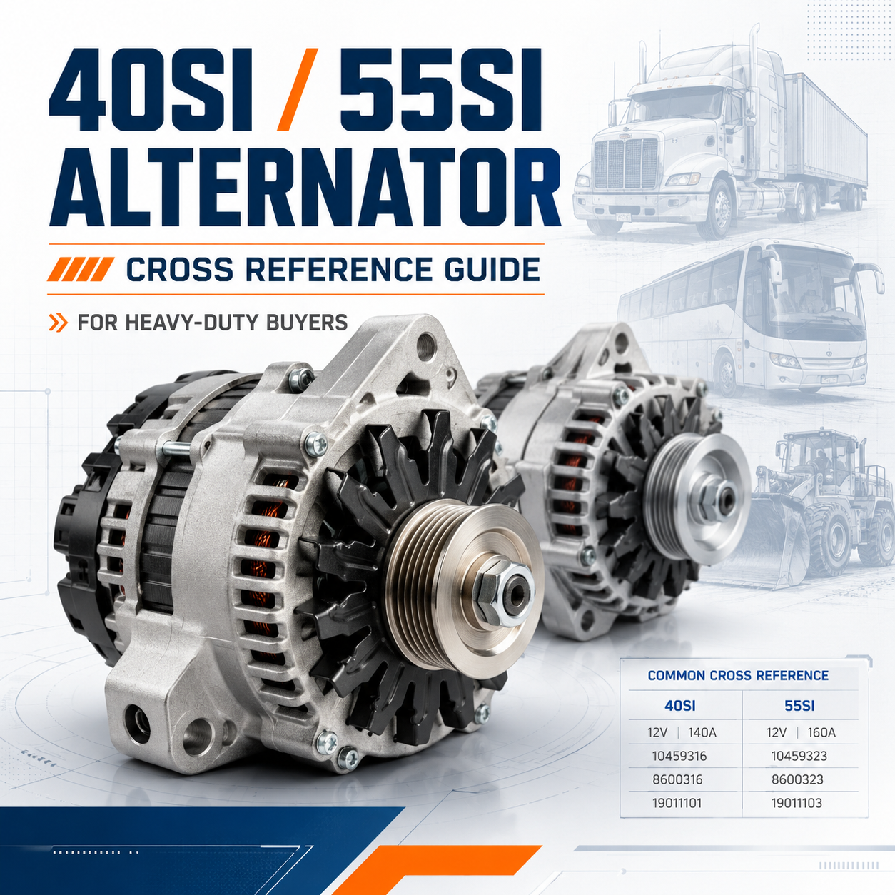 40SI and 55SI heavy-duty alternator cross reference guide cover for wholesale aftermarket buyers.png
