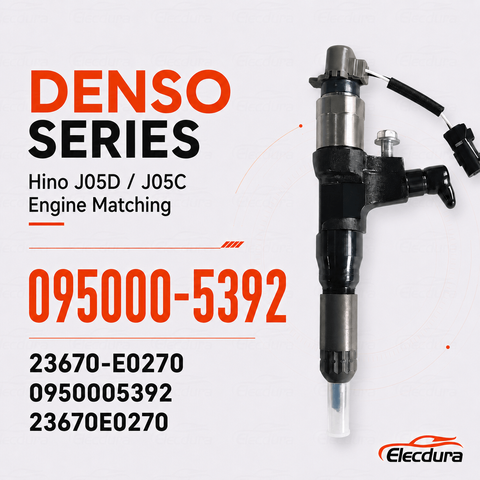 095000-5392 common rail diesel injector for Hino J05D engine