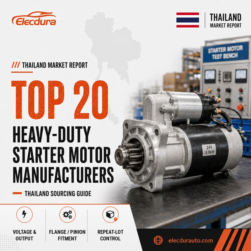 Top 20 Heavy-Duty Starter Motor Manufacturers in Thailand