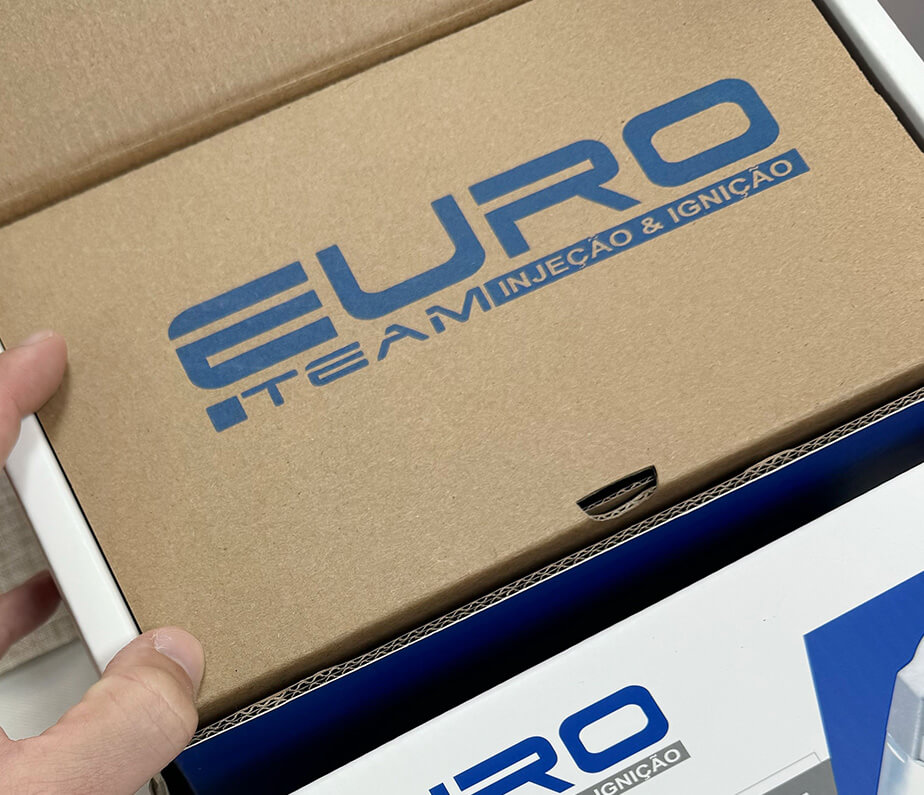 Original branded carton and packaging example