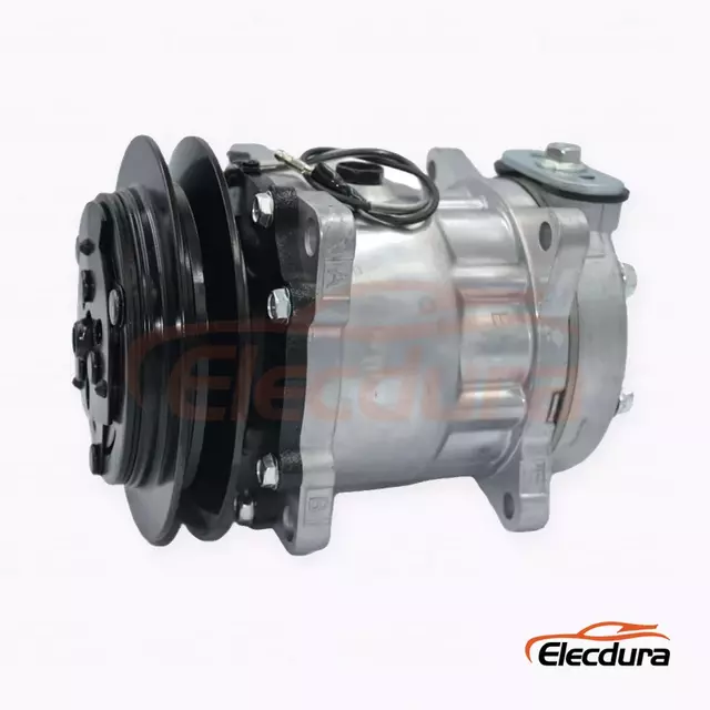 7H13 12V B1 146 mm Heavy-Duty A/C Compressor for Kobelco compact excavator