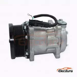 7H15 24V 8PK 119 mm Heavy-Duty A/C Compressor for Sinotruk HOWO T7H truck