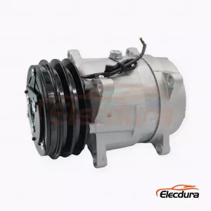 V5 24V A2 130 mm Heavy-Duty A/C Compressor for Foton Cummins-powered vehicle