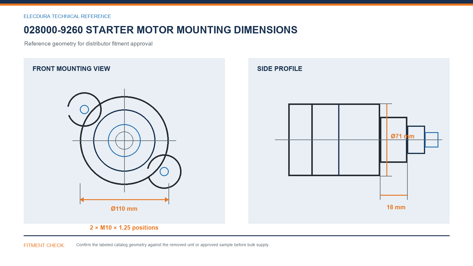 028000-9260 Toyota starter motor mounting and drive-end technical reference