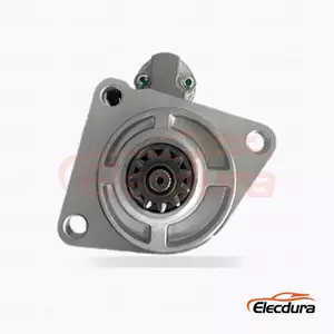 STA1534 Hyundai and Doosan excavator Starter Motor, 24V 5.0kW 11 Teeth, Complete Side View