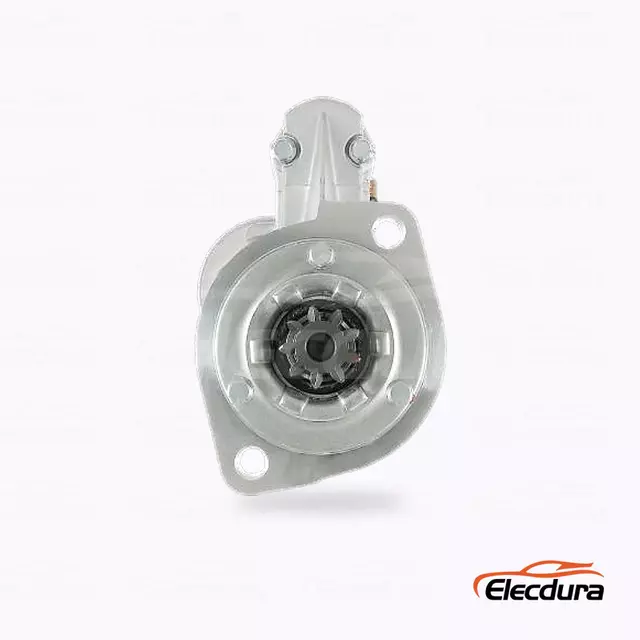 129953-77010 Yanmar 4TNE98 12V 2.8kW 9T Starter Motor Wholesale, Drive-End Front View
