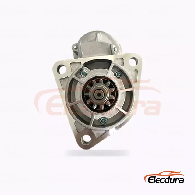 028000-6560 Vente en gros de moteur de d&eacute;marreur Isuzu 4BD1 11T, vue de face d'extr&eacute;mit&eacute; d'entra&icirc;nement