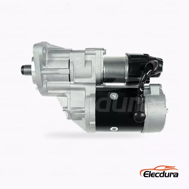 600-863-3110 Komatsu PC130-7 4D95 Starter Motor Distributor, Complete Side View