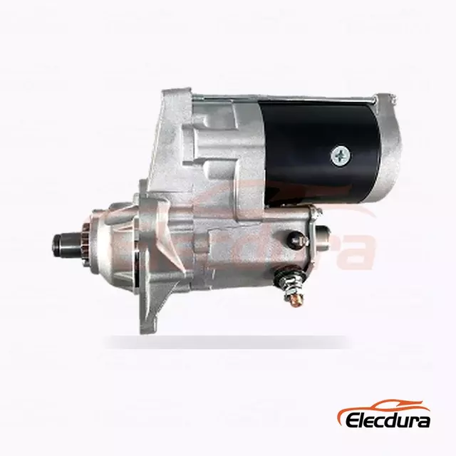 228000-7550 Iveco Cursor and Stralis Truck Starter Motor, 24V 5.5kW 10 Teeth, Complete Side View