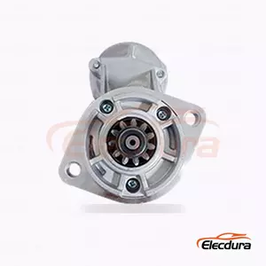 128000-9960 Komatsu Starter Motor, 12V 2.5kW 11 Teeth, Complete Side View