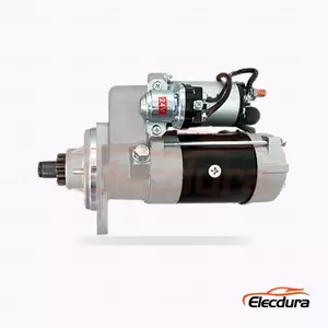 19080025 Daewoo DH225-7/ 29MT Starter Motor, 24V 7kW 11 Teeth, Complete Side View