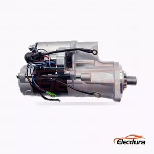 32G66-10100 Mitsubishi D07FR Kobelco Starter Motor side profile