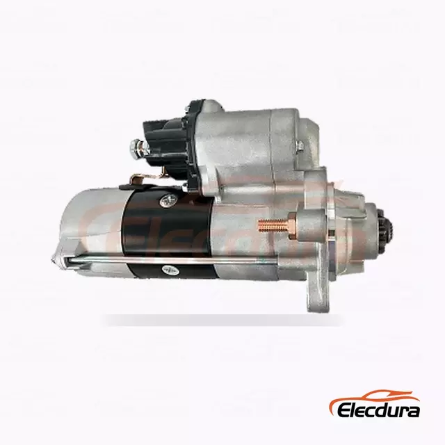 RE537515 John Deere 4045 Starter Motor, 12V 3.5kW 10 Teeth, Rear Terminal View