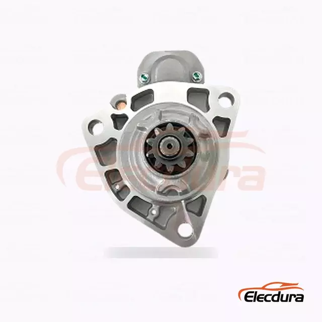 428000-7160 มอเตอร์สตาร์ทเครื่องยนต์ Cummins ISC8.3 และ QSL9, 24V 7.8kW 10 ฟัน, มุมมองด้านข้างที่สมบูรณ์