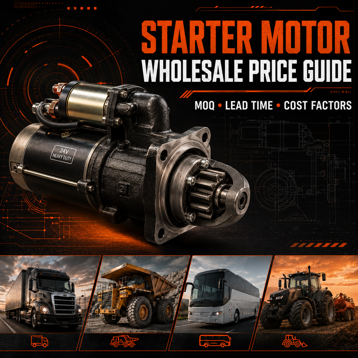 Heavy-duty starter motor wholesale guide for truck and equipment buyers