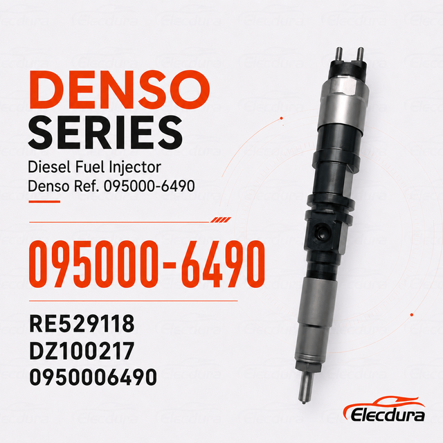Denso Ref. 095000-6490 Diesel Injector for 4045T / 6068T Tractor Engines