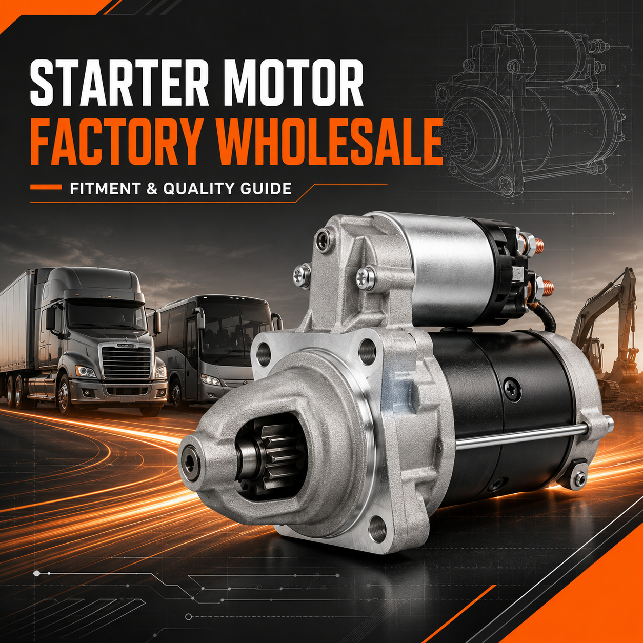 Starter motor factory wholesale fitment and quality guide cover for heavy-duty aftermarket buyers.png
