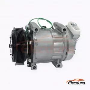 7H15 24V 6PK 119 mm Heavy-Duty A/C Compressor for Dayun 380 truck