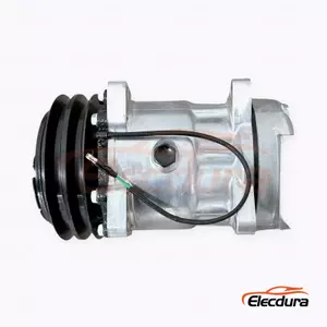 7H15 24V A2 132 mm Heavy-Duty A/C Compressor for FAW Jiefang small J6 angled-port truck