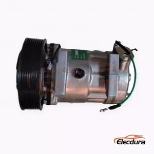 7H15 24V 8PK 153 mm Heavy-Duty A/C Compressor for Caterpillar dozer 153 mm