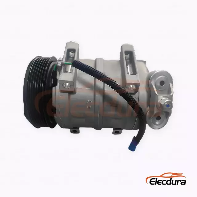 10K17A 24V PV6 117 mm wide-foot Heavy-Duty A/C Compressor for Sinotruk HOWO WP12 truck
