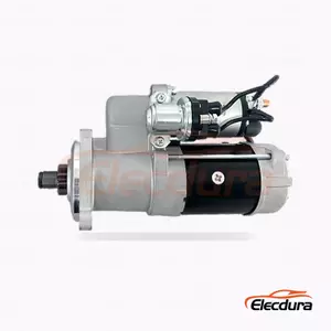 Heavy-Duty 12V 3.3kW 10 Teeth CW Variant B Starter Motor, Complete Side View