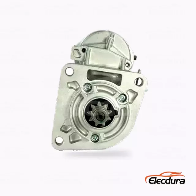 9702809500 Kubota V4000 V4300 Starter Motor for Distributors, Drive-End Front View