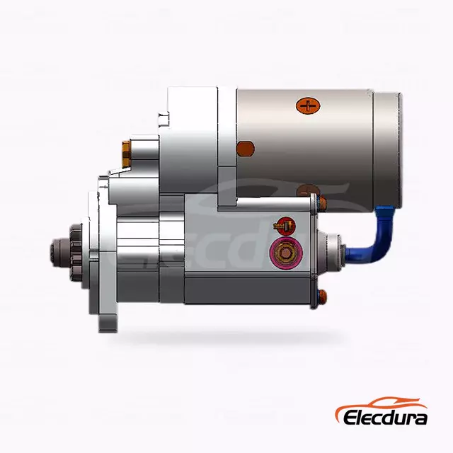 3266A00100 Mitsubishi S4S Starter Motor Wholesale Supply, Complete Side View
