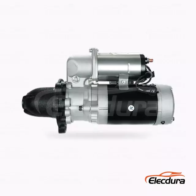 600-813-9321 Komatsu WA500 12T Starter Motor Distributor, Complete Side View