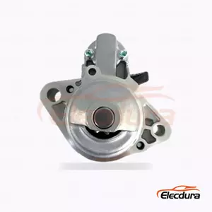 M2T85871 Honda CR-V and Civic Diesel Starter Motor, 12V 2.0kW 9 Teeth, Complete Side View