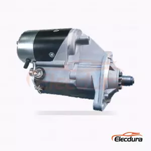28100-2323 Hino J08C-powered Ranger Truck Starter Motor, 24V 4.5kW 11 Teeth, Complete Side View