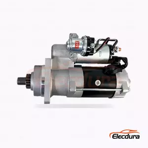 19080038 Mercedes-Benz Starter Motor, 24V 4.0kW 11 Teeth, Complete Side View