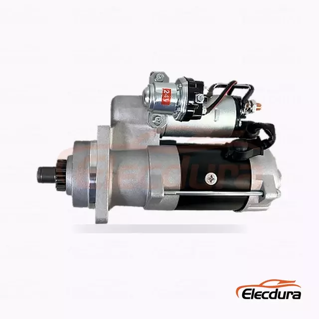 19080038 Mercedes-Benz Starter Motor, 24V 4.0kW 11 Teeth, Complete Side View